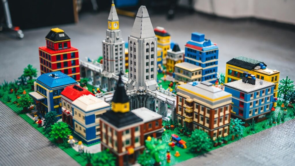 Småstad i Lego