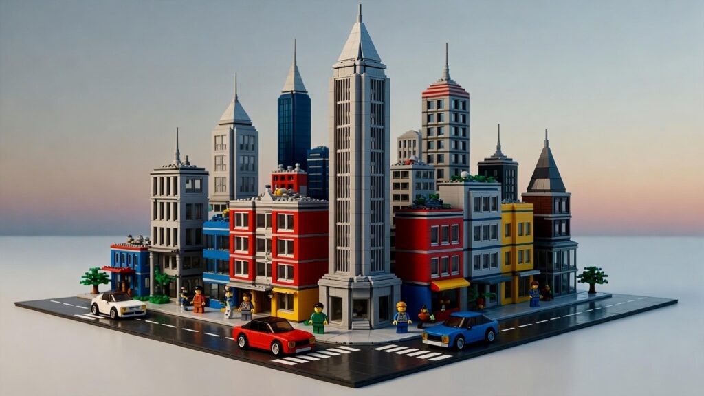 Stadskärna i Lego