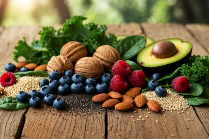 Superfoods, valnötter, avocado, blåbär, hallon