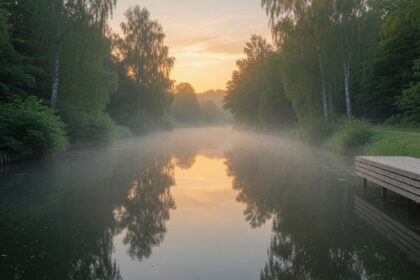 Hjälmare Kanal kanske är det vackraste i Arboga