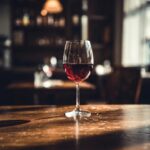 Ett glas rött vin