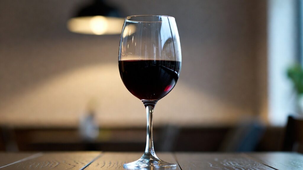 Ett glas rött